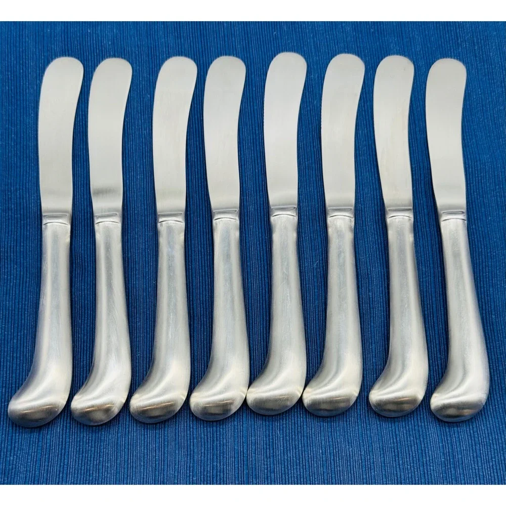 Towle Supreme Cutlery Liberty Bell Dinner Knife Pistol Stainless Japan Set of 8